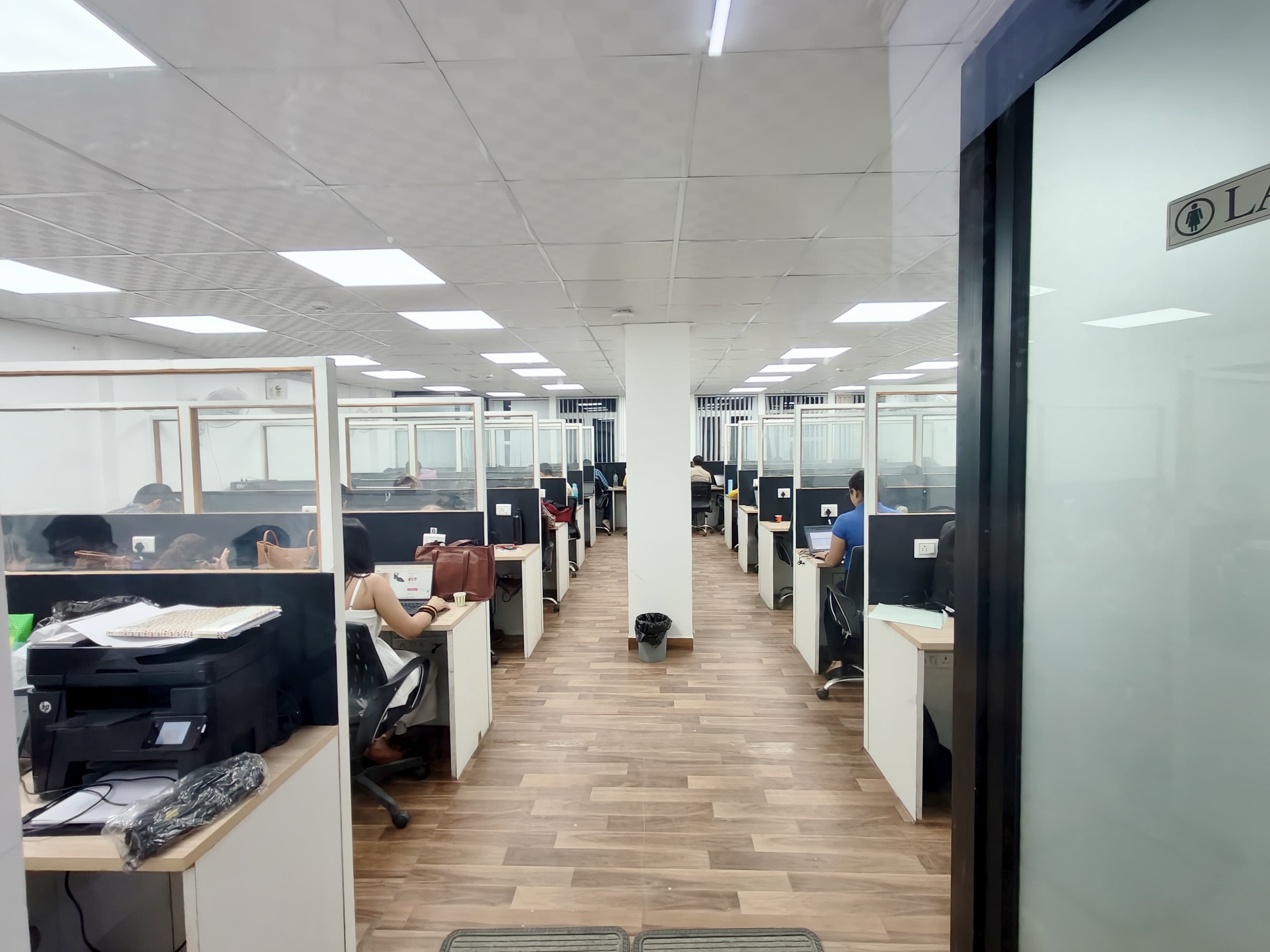 AtWork startup lounge with branded interiors in Central Delhi