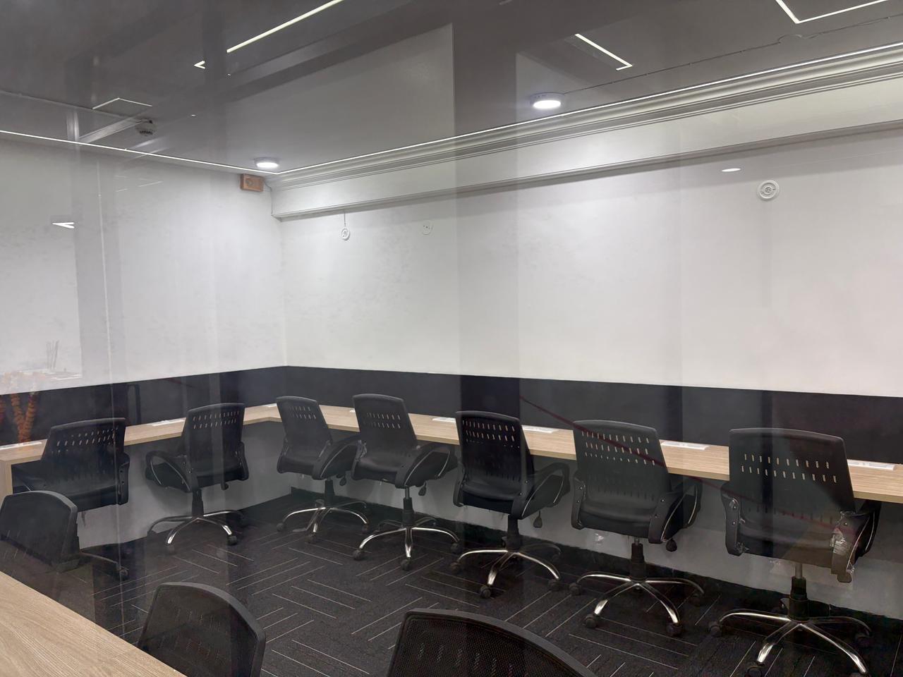 Private cabin workspace at AtWork Co-Lab