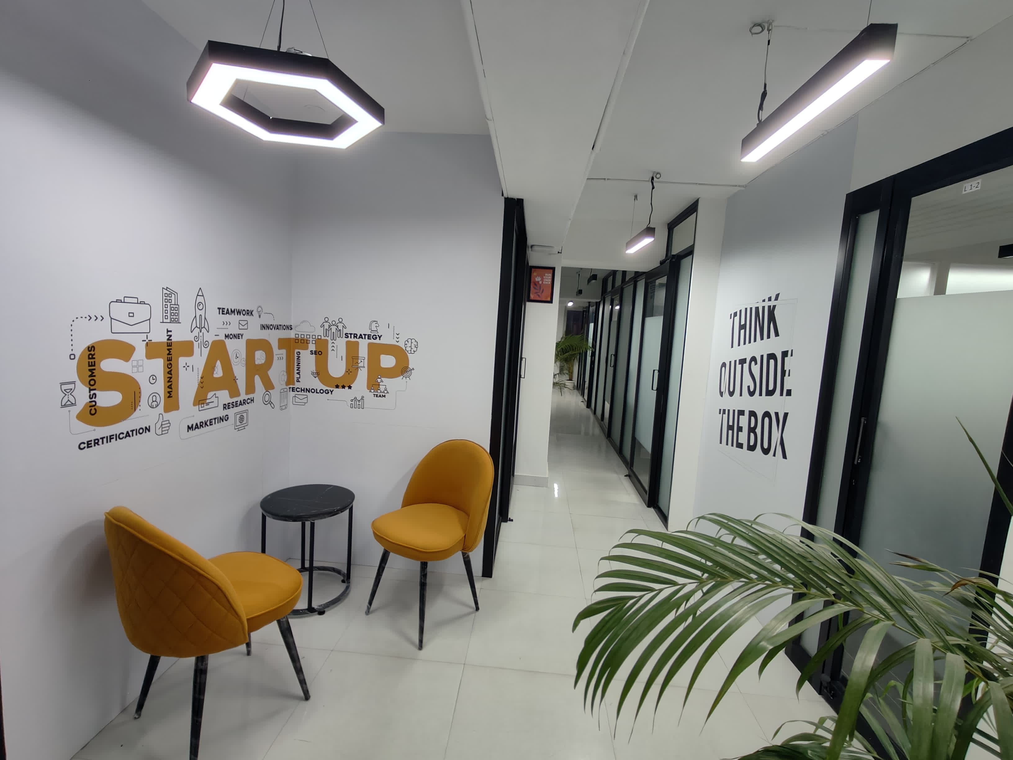 Office entrance at AtWork Co-Lab
