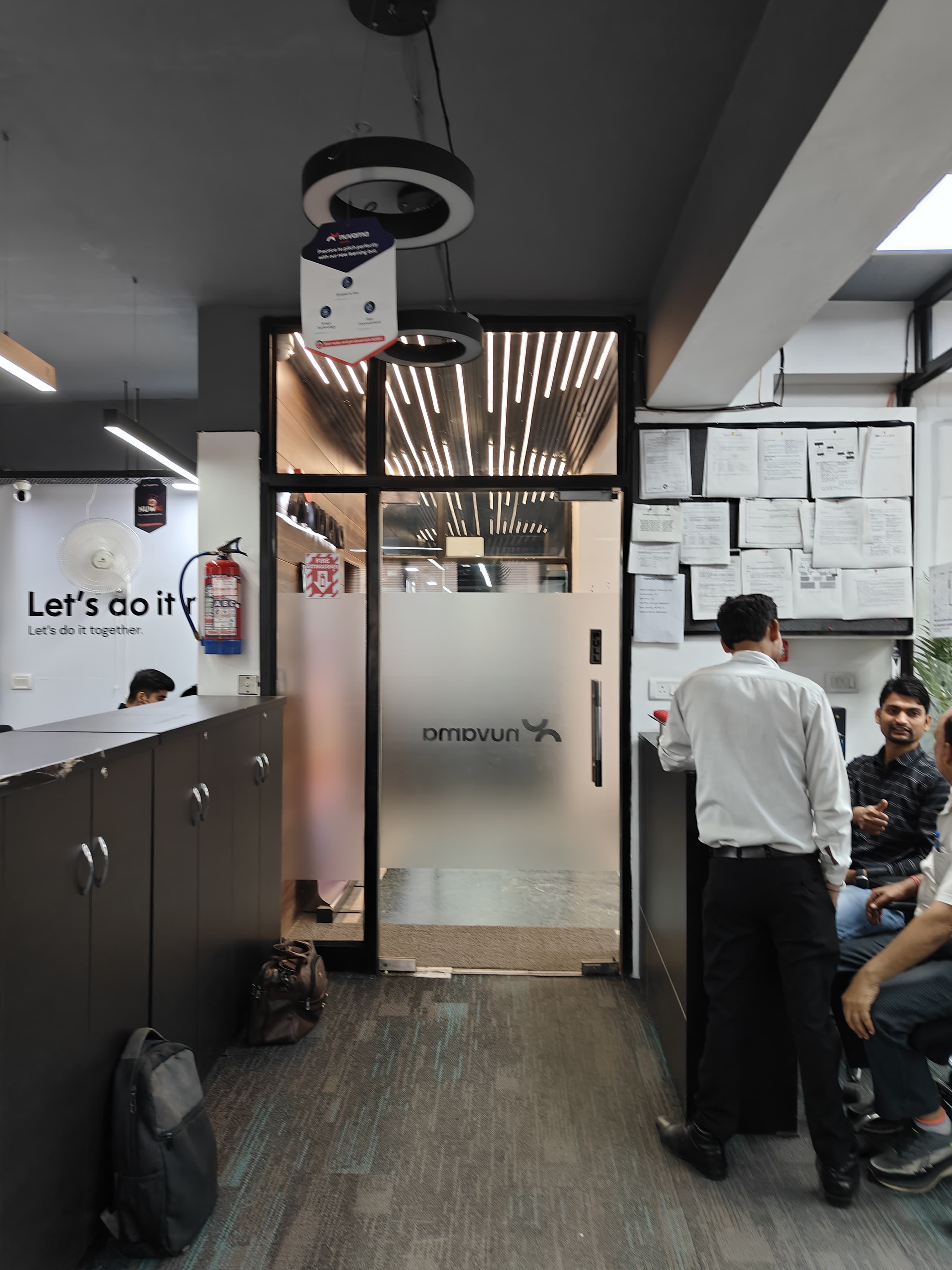 Entrance lobby interior at AtWork FinTech