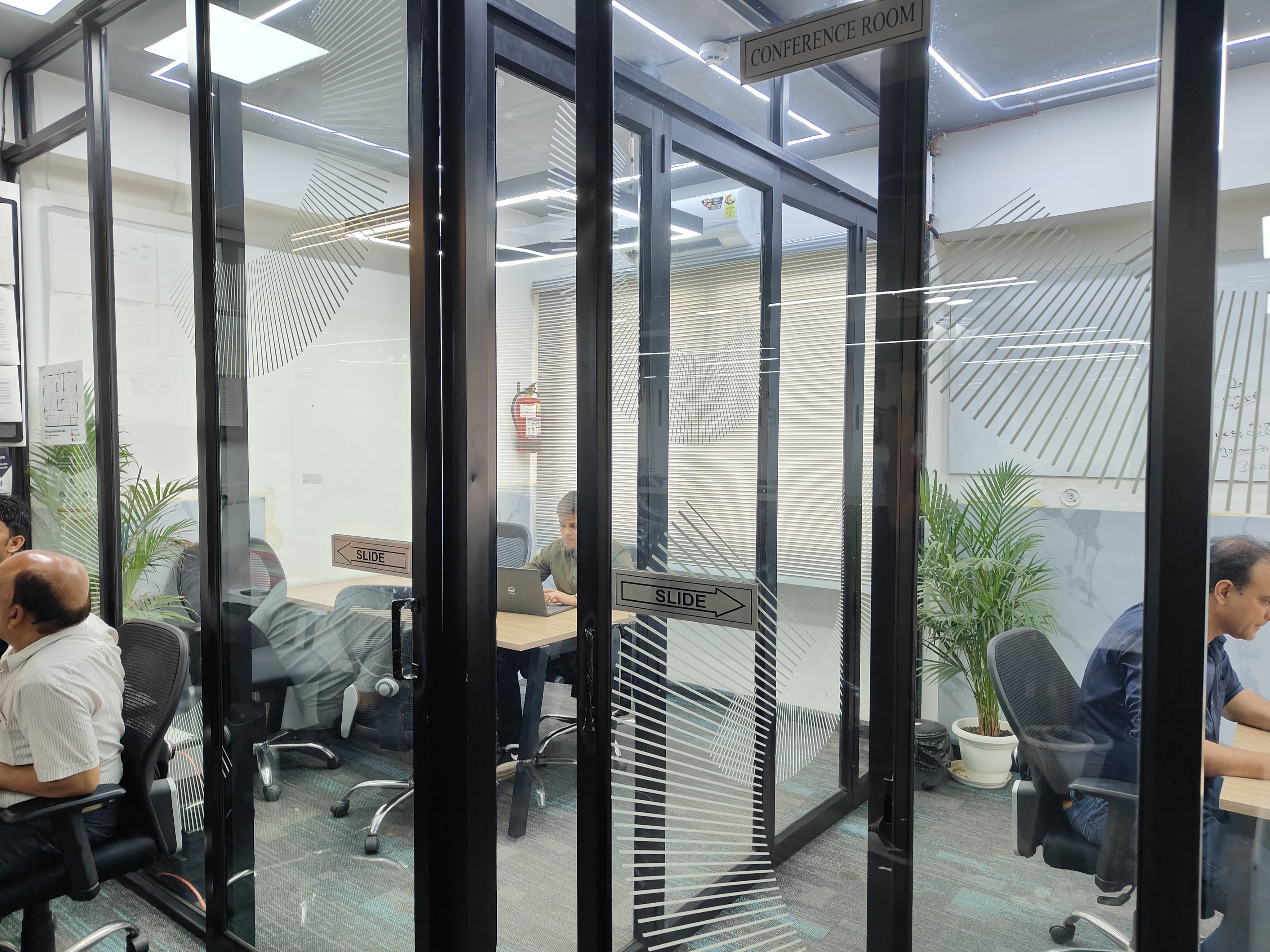 Meeting room frontage at AtWork FinTech