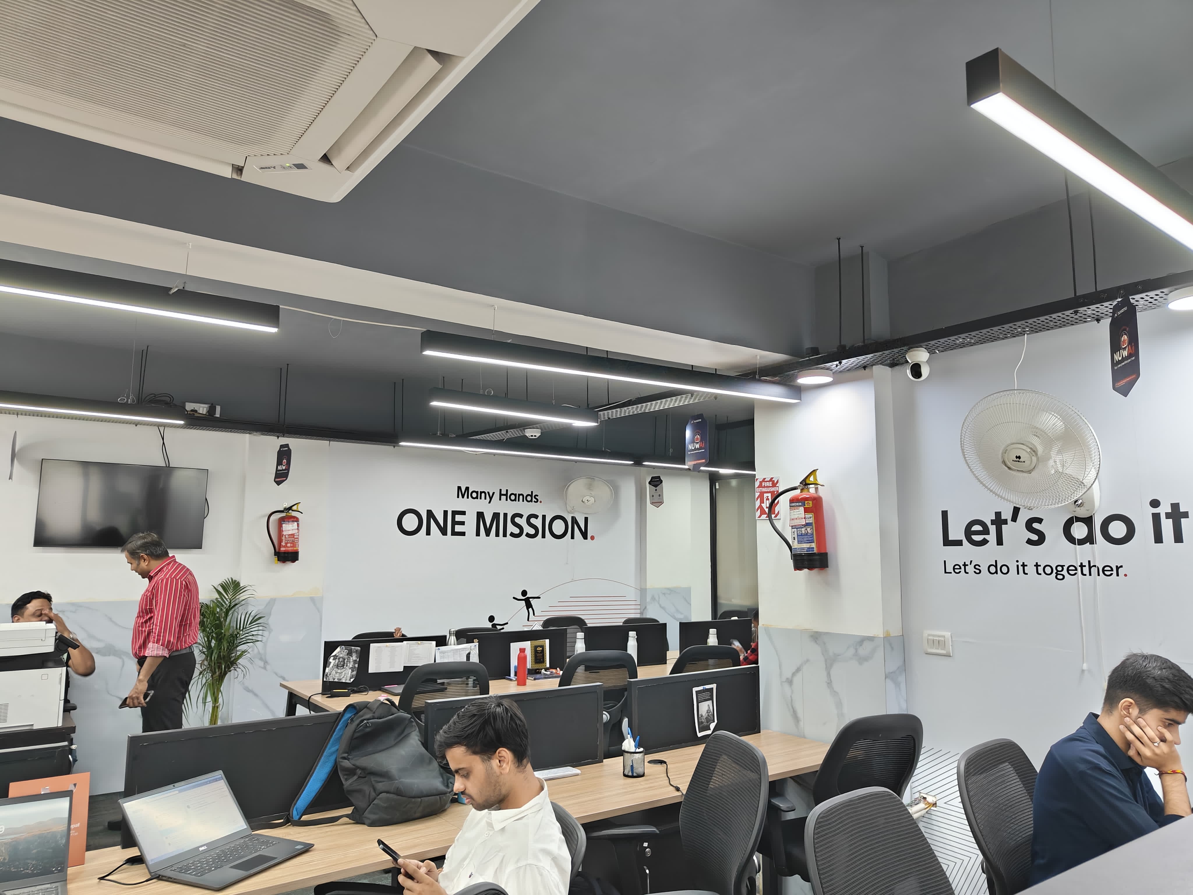Open coworking seating at AtWork FinTech